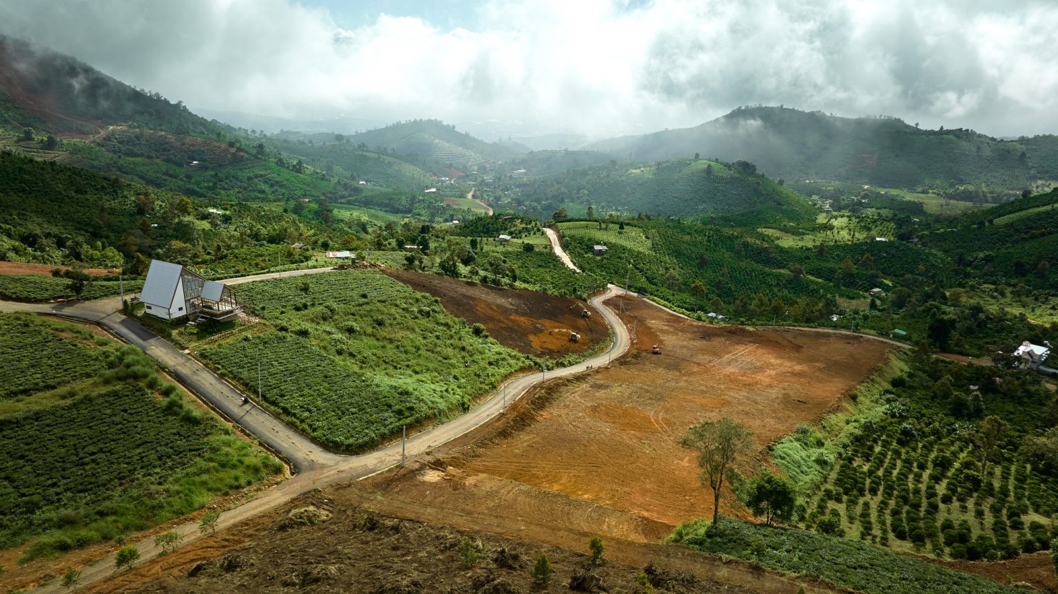 Tiến độ khu đất Chân Mây Villas Lâm Đồng tháng 10/2022