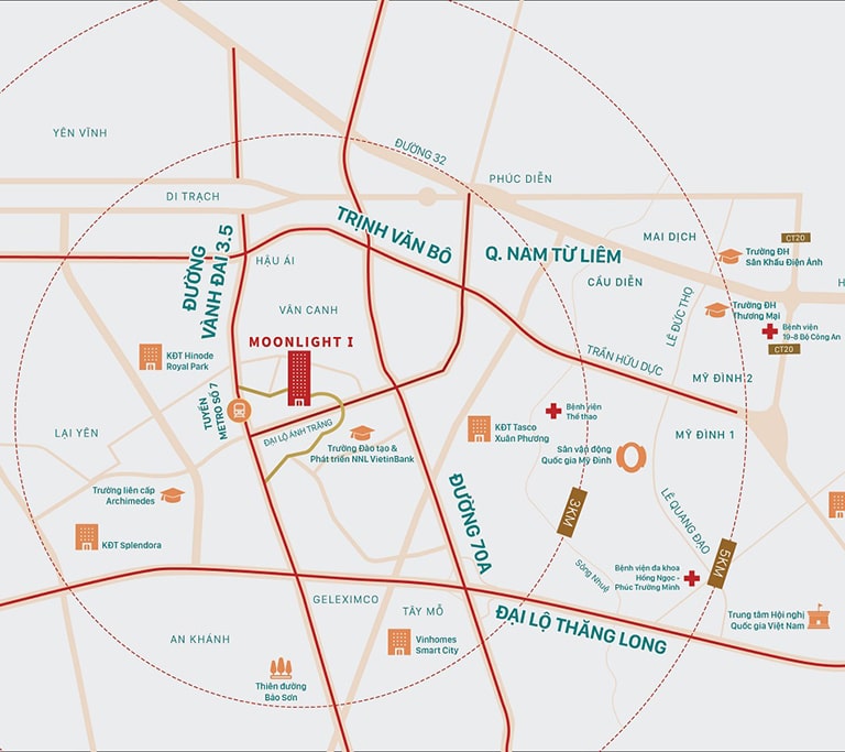 Vị Trí Chung Cư Moonlight 1 An Lạc