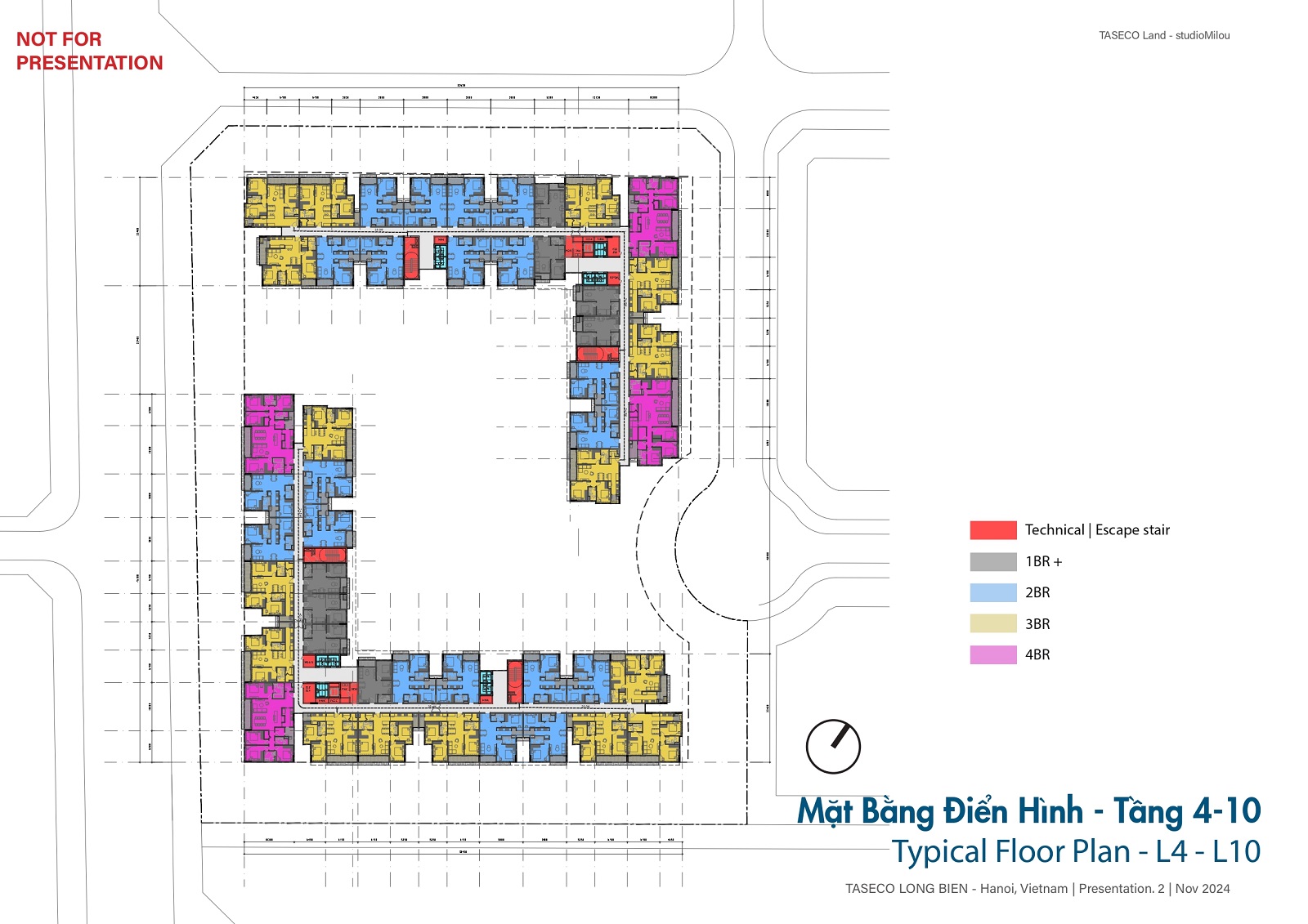 Mặt bằng Thiết Kế Căn Hộ Long Biên Central